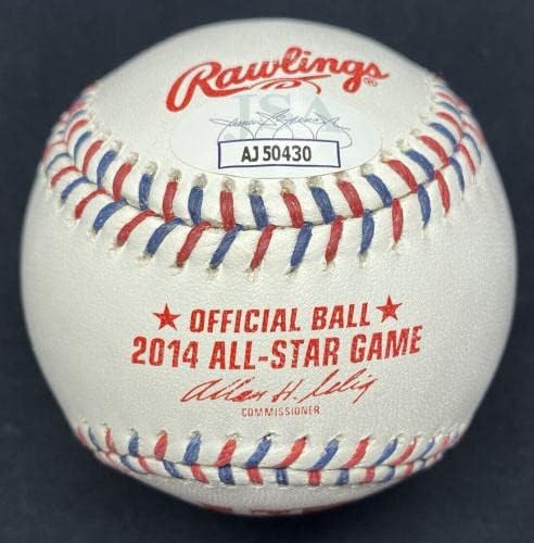 Adam Wainwright Starting Pitcher assinou 2014 All Star Game Logo Baseball JSA - Bolalls autografados
