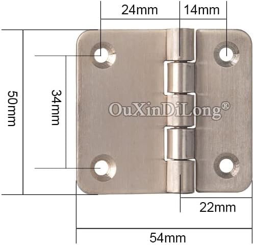 10pcs aço inoxidável dobradiças industriais do armário de controle da porta de dobradiça caixa de dobradiça do interruptor da porta