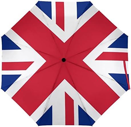 Bandeira da Inglaterra Bandeira Viagem à prova de vento 3 Fold Sugula automática Manual de dobramento Rainbrella para Rain Sun