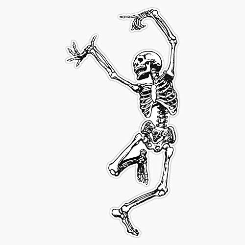 Skeleton de dança com adesivo divertido Decal