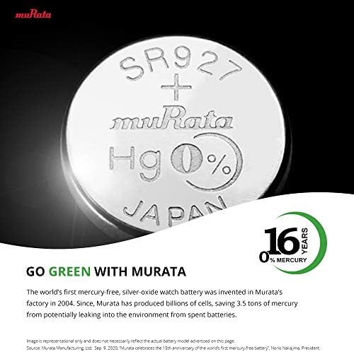 MURATA 392/384 SR41/W/SW BATERIA 1.55V Botão de relógio de óxido de prata