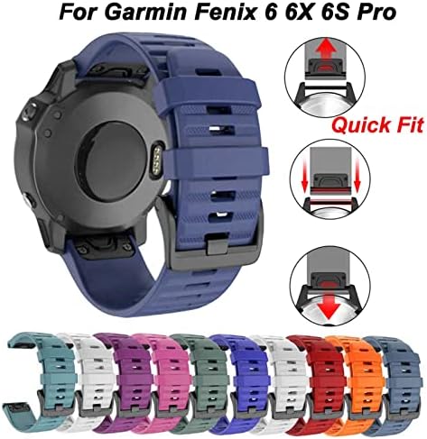 Nanwn New 20 22 26mm Silicone Sport Silicone Watch Band Strap for Garmin Fenix ​​5x 6x Pro 5 6 5s mais 6s 3 3hr Watch EasyFit Wrist