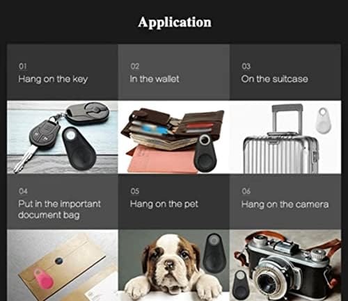 Mini Fashion Smart Dog Pets, BT 4.0 GPS Tracker, Tag Anti-Perd Alarm Locator de Chave de Bolsa Criança sem fio