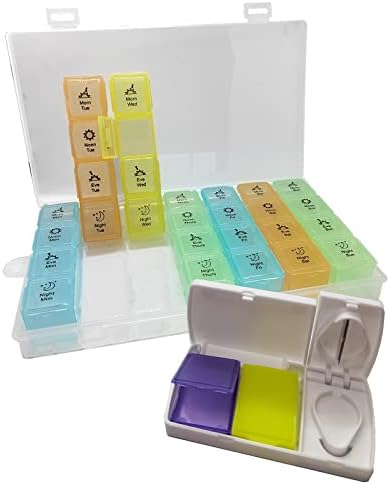 Cortador de comprimidos hecho.ds com caixa de armazenamento, separador de comprimidos, fácil de usar, caixa de comprimidos