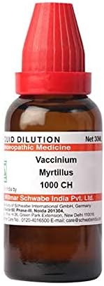 Dr. Willmar Schwabe Índia Vaccinium Myrtillus Diluição 1000 CH garrafa de 30 ml de diluição