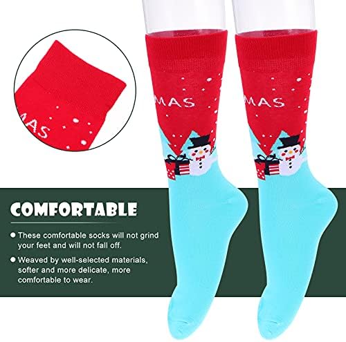 Decorações de Natal da Galpada 1 par de meias de estilo de Natal Decorativa Meia Midbono
