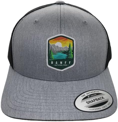 Banff Trucker Hat W/Parque Nacional Tecido Patch