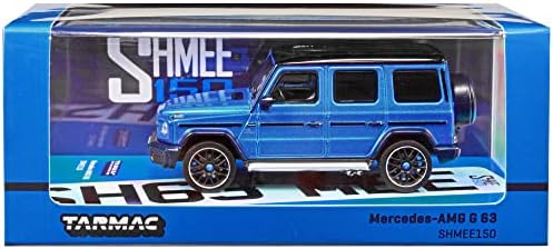AMG G 63 Blue Metallic With Black Top Shmee150 Collab64 Series 1/64 Modelo Diecast Model By Tarmac Works T64R-040-SHMEE