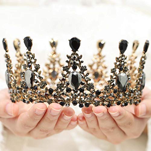Bride Bride Wedding Crowns Barroce Rhinstone Prom Tiaras Crystal Queen Crowns para mulheres e meninas