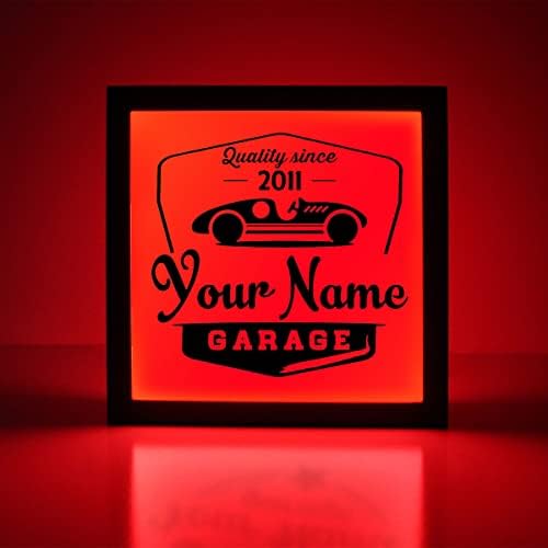 Sinal de neon de garagem personalizada, presente do dia dos pais, sinal de garagem, sinal de garagem personalizado, sinal de neon