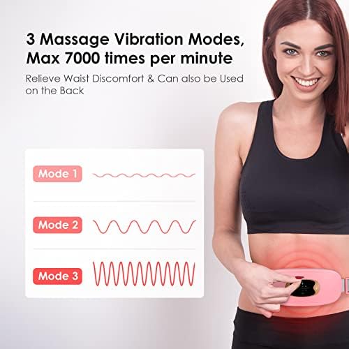 Almofada de aquecimento menstrual, almofadas de aquecimento USB recarregáveis ​​de massagem pessoal para alívio da dor nas