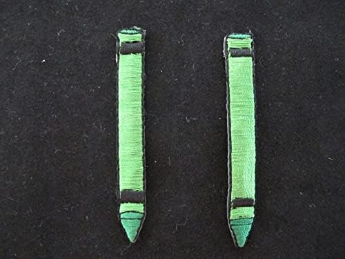 Lote de giz de cera verde 2pcs 2-1/2 polegadas L ferro em remendos para roupas, patch bordado