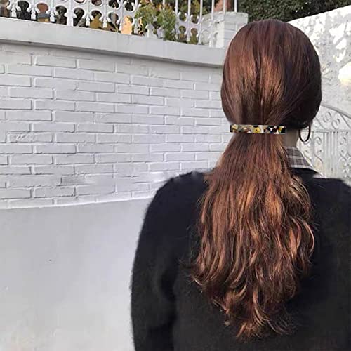Cabelo de tartaruga barretas, cabelo de acetato Barretas de cabelo acrílico Barretas de design francês Clipes de cabelo automático