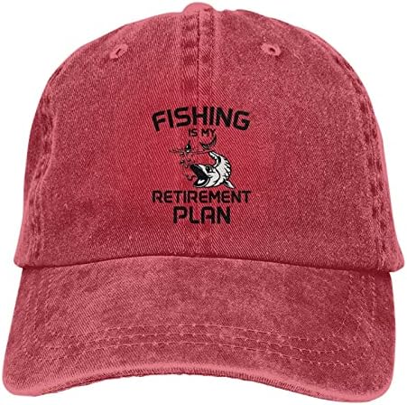 Pesca-é-minha-retirada Hat do plano Homens Mulheres Caps de beisebol Moda Hats de cowboy Classic Dad Trucker Caps Black