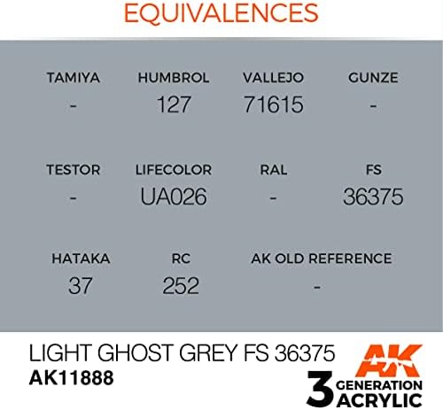 Ak Acrylics 3Gen Aircraft AK11888 Fantasma leve FS 36375
