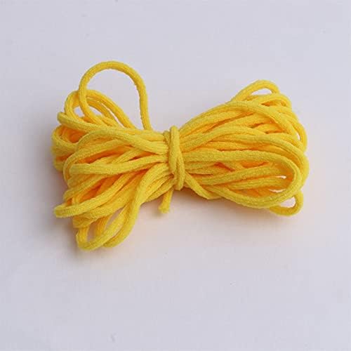 Irisgardenn 3mm de 3 mm colorido de poliéster elástico corda de borracha fita de corda de corda pendurada corda redonda para vestuário