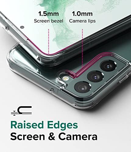 Ringke Fusion Compatível com a caixa do Samsung Galaxy S22 5G, Limpa de costas anti-amarelo com tampa de telefone protetora à prova