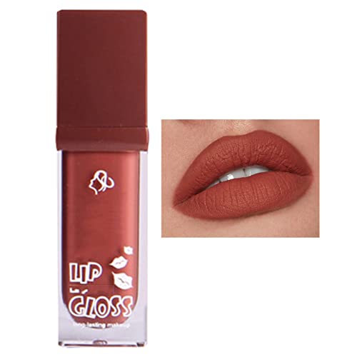 Xiahium Lip Gloss for Kids 10-12 Velvet Lip Glaze Non Stick Copo During Lip Glaze Film Makeup não desbota o pacote