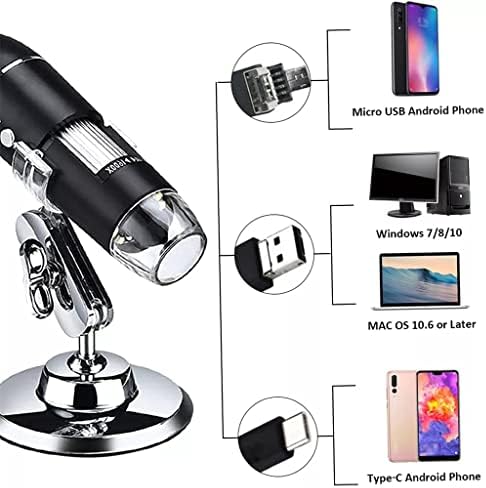 Câmera de ampliação do microscópio digital ASUVUD com suporte de inspeção portátil de carregamento leve