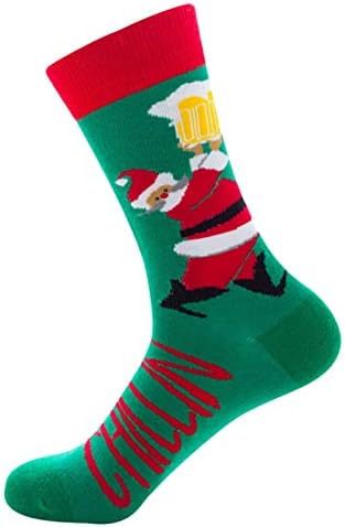 Meias de compressão Homens meias de Natal para mulheres meias de impressão presentes de cabo tricotar meias de inicialização