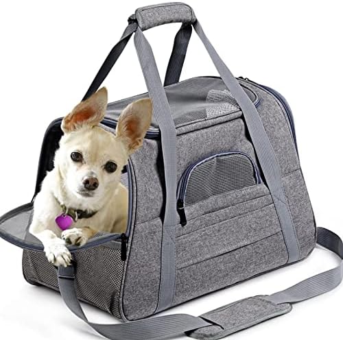 Mochila portátil de cães SCDZs com janela de malha portadora de bolsa de transporte de animais de estimação para cães
