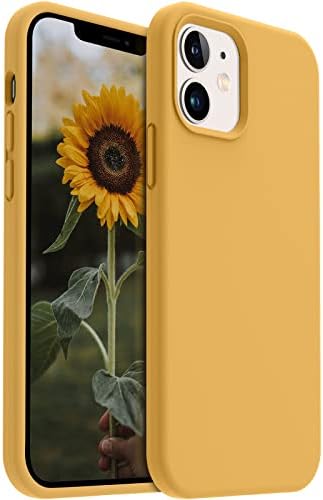 AoteSier Compatível com iPhone 12 Case e iPhone 12 Pro Case 6,1 polegadas, toque sedoso Premium líquido de silicone