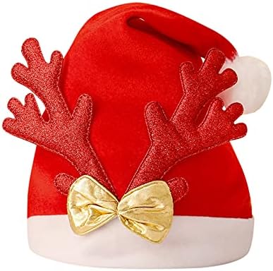Chapéus de Natal do ICODod, chapéu de Papai Noel para FESTIDAS PANTA HATS PANTA CHATES ADULTOS CHAPES DE NATAL PARA MULHER MENINOS