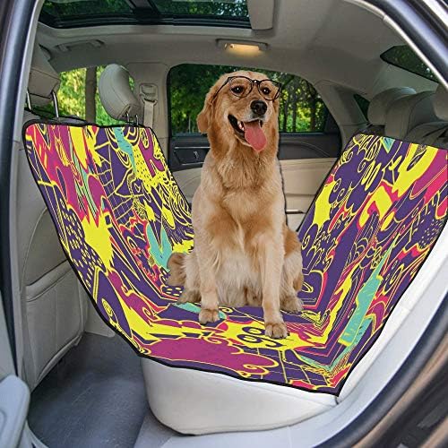 Enevotx Cachorro da capa do assento de cachorro personagem de caráter de graffiti arte desenhada impressão de impressão capas de