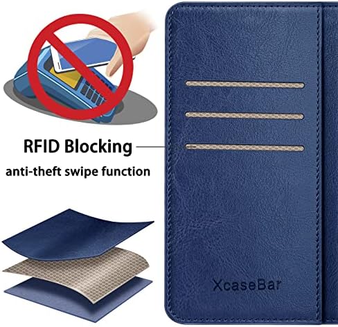 XCaseBar para Samsung Galaxy S23 5G Caixa de carteira com 【Bloqueio de RFID】 Titular do cartão de crédito Flip Folio PU
