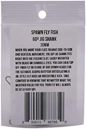 Spawn Fly Fish Fish 60 graus Shanks 20 pacote