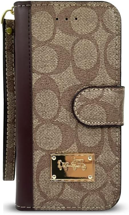 Caixa de carteira de flip de luxo para iPhone 14 Plus, Folio Wristlet Card Slots de caça aos slots de telefone para Apple 14Plus