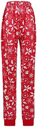 Pijama vermelho de Natal para Family Snowflake XMAS PJS Combinando Family Sleepwear Sets