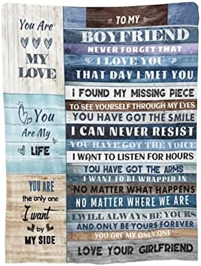 Presente de aniversário do namorado Cobertors Eu te amo presentes para ele, para o meu namorado Anniversary Grelman Gifts Romantic