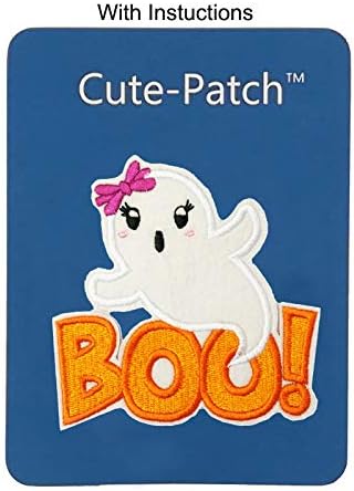 Friendly Friendly Ghost Boo Aplique Aplique Horror Logo Ferro bordado em patch
