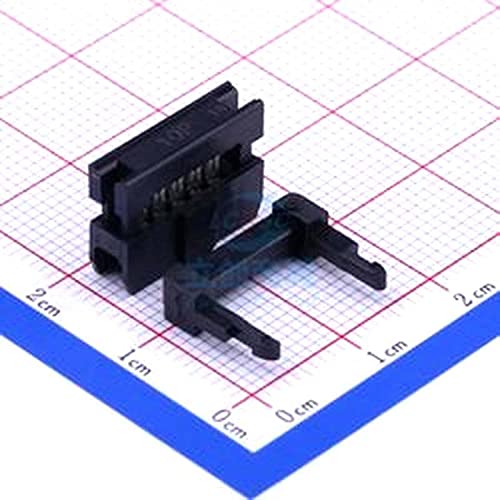 10 PCS 2.0IDC-10H Black Fosformor Semi-Gold Connector IDC de três peças P = 2,0mm 0,079 2,00mm Fosphor Bronze MTFC22-10YW