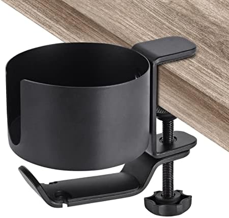 Porta de xícara de mesa de airtaxiing com cabide de fone de ouvido para mesa em casa, porta-copo anti-spiro para mesa, suporte