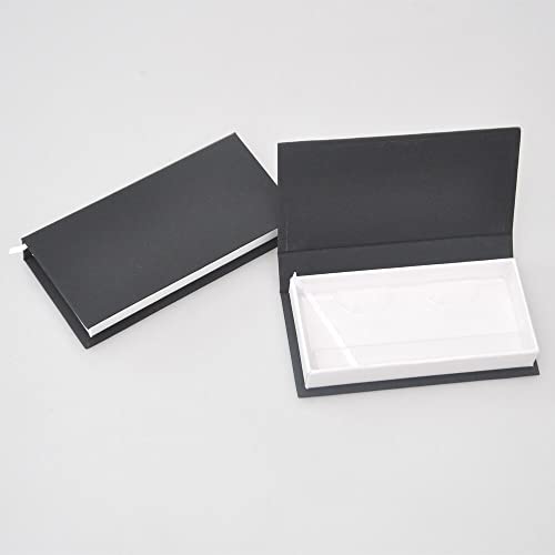 Embalagem falsa de cílios preto caixa branca chicote retângulo boxe faux de 25 mm de cílios de armazenamento magnético