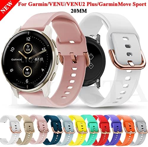 Murve Smart Watch Bands para Garmin Venu/Venu2 Plus Vivomove HR Silicone Bracelet Straps Vivoactive 3/Forerunner245m