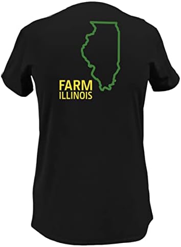 John Deere USA e Canada Farm State Pride Ladies v Neck T-Shirt State Dream