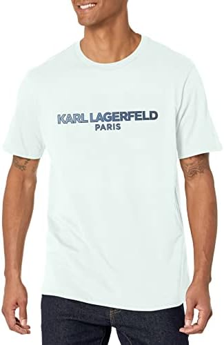 Karl Lagerfeld Paris Men's Faux Bordery Logoty T-Shirt