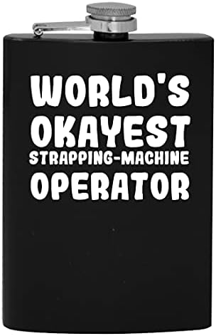 Operador de máquina de amarrar mais ok -Machine do mundo - 8oz de quadril de quadril de quadril
