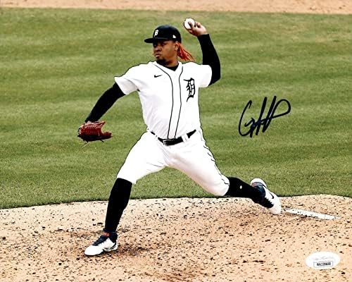 Gregory Soto assinou Detroit Tigers 8x10 foto JSA Testemunha CoA - Fotos de MLB autografadas