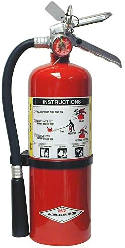 Amerex B500, 5lb ABC Dry Chemical Class A B C Fire Extingeer