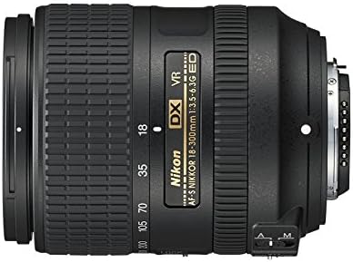 Nikon AF-S DX Nikkor 18-300mm f/3.5-6.3g Ed Lente de zoom de redução de vibração com foco automático para câmeras Nikon