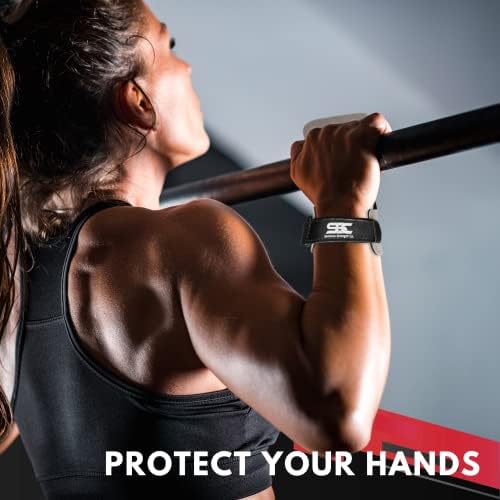 Sonoma Strength Co. 3 orifícios de couro para levantar peso, wod | Puxe garras para homens e mulheres | Guarda de mão de rasgos
