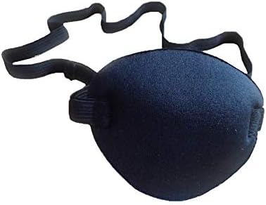 Gshllo 3 pcs ajustável máscara de olho de olho pirata preto macio ajustável para crianças adultas Amblyopia Lazy Eye Halloween