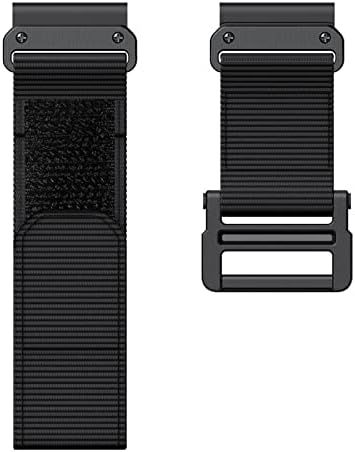 Nunomo para Garmin Watch Bands Compatible Fenix ​​7x 6x Pro GPS 5x 3HR Descent Mk1 Mk2 Titanic Velcro Strap 26mm Liberação rápida Tira de tela de nylon