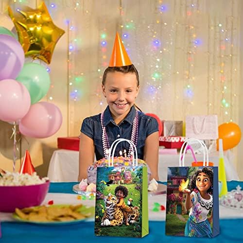 Rahyma 16 PCs The Encanto Party Paper Gift Sacols, 2 Styles Party Favor Smags para as decorações de festas de aniversário
