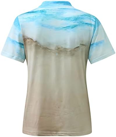 Camisa espacial damas camisa superior casual impressa v pescoço duplo pescoço mangas curtas camiseta top lose moda grande