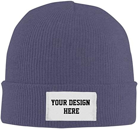 Chapéu de malha de malha personalizada chapéu de chapéu de inverno personalizado com seu nome Text Knit foneie de algema